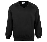 Maddins Coloursure V-Neck Sweatshirt Raglan Sleeve Durable Workwear