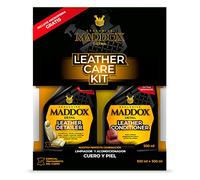 Maddox Detail - Leather Care Kit 500ml | Cleaner and Conditioner for Leather | Includes Microfiber | Car Upholstery Cleaning Kit | Car interior cleaning kit