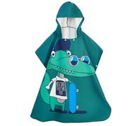 Maddy's Home Bath Poncho for Children, Poncho Towel, Microfibre Surf Poncho, Quick Dry Lightweight Changing Towel, Suitable for Swimming Surfing and Beach (Dinosaur)