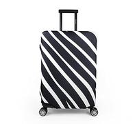 Maddy's Home Elastic Suitcase Cover, Suitcase Cover, Luggage Cover with Zip for 53-32 cm (23-32 Inches), Grey Cat, L (Fit 26"-28" Suitcase), Modern