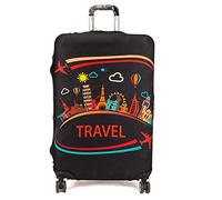 Maddy's Home Elastic Suitcase Cover, Suitcase Cover, Luggage Cover with Zip for 53-32 cm (23-32 Inches), Travel, XL (Fit 29"-32" Suitcase), Modern