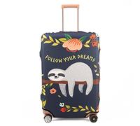 Maddy's Home Elastic Suitcase Cover, Suitcase Cover, Luggage Cover with Zip for 53-32 cm (23-32 Inches), The Laziness, M (Fit 23"-25" Suitcase), Practical