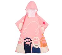 Maddy's Home Kids Hooded Beach Towel - Super Soft Absorbent Cotton Poncho for Boys & Girls, Bath Pool & Beach Use,Toddler to Teen (3-12 Years)(Cat Claws)