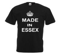 Made Born in Essex Birthday Mens T Shirt Small Black
