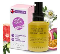Made By Coopers Grapefruit Facial Cleansing Oil, Make Up Remover, Clean Pores with Face Cleansing Bioactive Plant Oils, Vegan (60ml)