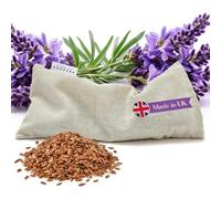 Made By Coopers Lavender Eye Pillow | Natural Linen Weighted Eye Pillow with Flaxseed & Dried Lavender | Yoga, Meditation, Sleep & Eye Strain Relief | Vegan & Cruelty Free | Weighted