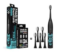 Made by Dentists Sonic X Electric Toothbrush - Rechargeable Kids Sonic Toothbrush, 8X Plaque Removal, 2 Speed Modes, 2-Minute Timer, 6 Brush Heads Included, Good Vibes Only Edition
