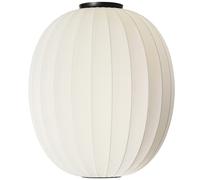 Made By Hand - Knit-Wit Ceiling Lamp High Oval Ø65 cm, Pearl White - Pearl White
