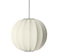 Made By Hand - Knit-Wit LED Pendant Round Ø60 cm, Pearl White - Pearl White