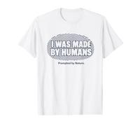 Made by Humans Prompted by Nature Anti AI Fingerprint Value Graphic T-Shirt