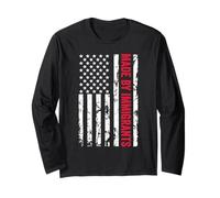 Made By Immigrants Proud Immigrate Pro Immigration USA Flag Long Sleeve T-Shirt