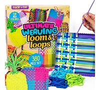 Made By Me Ultimate Weaving Loom by Horizon Group USA, Includes Over 380 Craft Loops & 1 Weaving Loom (Amazon Exclusive), Multicolor