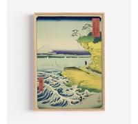 Made by Mika Ltd Japanese Wall Art Painting Prints From Original Artworks Hokusai Great wave, Takahashi, Mount Fuji woodblock style (Hota Beach, A3 297x420mm, Unframed)