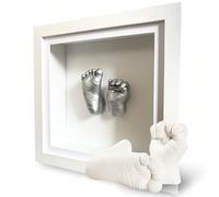 Made by Mindy Baby Hand & Foot Casting Kit with Frame - 3D Baby Casting Keepsake Kit - Baby Handprint & Footprint Moulding Kit for Newborn Memory Keepsake - Gift for New Dads