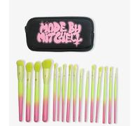 Made By Mitchell 16 Piece Ombre Makeup Brush Set & Brush Pouch- From Head To Rose