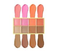 Made by Mitchell | Curve Case Matte Cream Blusher Palette | Fair Shade Selection | Make-up Palettes | Light