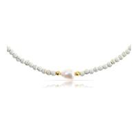Made by Nami Designer Pearl Choker • Women's Necklace with Freshwater Pearls • Filigree Pearl Necklace • Pearl Necklace Waterproof • Handmade Beach & Surfer Jewellery, Pearl, Freshwater pearls