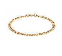 Made by Nami Stainless Steel Bracelet with Lobster Clasp - Cuban Link Bracelet - Subtle Bracelet Men's Bracelet - Various Sizes and Rustproof - Gift Birthday, 18 cm