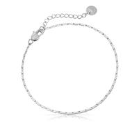 Made by Nami Stainless Steel Cuban Link Bracelet for Men - Hip Hop Cuban Link Bracelet - Silver Bracelet for Men (Braided Chain Link)