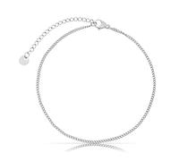 Made by Nami Stainless Steel Women's Anklet with Strong Lobster Clasp - Various Designs - Women's Anklet Gold or Silver - Girls Foot Jewellery - Gift for Her (Gold), 22.5 centimeters, Stainless Steel