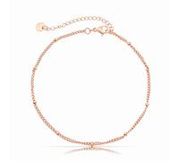 Made by Nami Stainless Steel Women's Anklet with Strong Lobster Clasp - Various Designs - Women's Anklet Gold or Silver - Girls Foot Jewellery - Gift for Her (Gold), 8.8 inches, Stainless Steel, No