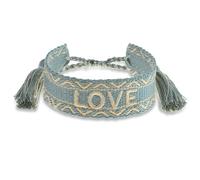 Made by Nami - Women's Woven Bracelet with Saying, Various Variations, Lucky Charm, Friendship Bracelet for Women and Girls, Eine Grösse, Cotton, No Gemstone