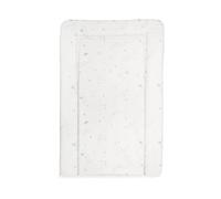 Made By Paatch Star Baby Changing Pad - Standard Mat, Waterproof, Padded Edges, Easy Wipe Clean, Star Print, Neutral | 79cm X 46cm