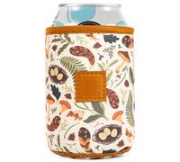 Made Easy Kit Neoprene Can Cooler Cover & Holder - Extra Thick 5mm Insulated for 12oz Cans | No Sweat, No Mess, Maximum Chill (Brown Woods, 12 Ounces)