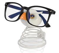 Made Easy Kit Owl Design Eyeglasses Holder Stand - Bobblehead Rack for Sunglasses and Specs - Fun Decorative Eyewear Spectacle Display Riser (Owl White)