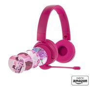 Made for Amazon BuddyPhones PopTime Pro Volume-limiting Bluetooth Child Headphones with Boom Microphone Age (3-12)