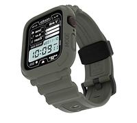 Made for Apple Watch Band 45mm 44mm Bumper Case, Elkson Quattro Pro Rugged Men Bands for Apple Watch SE iWatch Series 9 8 7 6 5 4 Cover, Sport Military Protective Cases Drop-Proof, Military Green