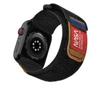 Made for Apple Watch Band, NASA Rugged Nylon Leather Sports Strap With Woven Loop Design For iWatch 42mm/38mm/40mm/41mm, Tough Tactical Replacement Band For Series 11/10/9/SE3, Brown