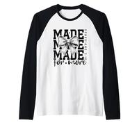 Made for More Bow Christian Ephesians 2:10 Inspirational Raglan Baseball Tee