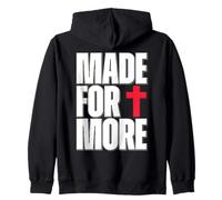 Made for More Cross Christian Faith Purpose Driven Life Zip Hoodie
