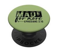 Made For More Ephesians 2 10 Distressed Faith Quote PopSockets Adhesive PopGrip