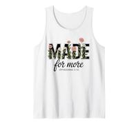 Made for More Floral Jesus Ephesians 2 10 Tank Top