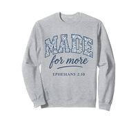 Made for More Vintage Christian Bible Verse Boho Floral Sweatshirt