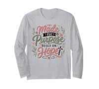 Made for Purpose Built on Hope Christian Faith Long Sleeve T-Shirt