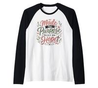 Made for Purpose Built on Hope Christian Faith Raglan Baseball Tee
