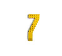 Made Happy Number Cake Topper | Birthday Cake Toppers & Happy Birthday Decorations | Cake Toppers For Boys & Birthday Cake Decorations | Happy Birthday Cupcake Toppers & Cake Decorations | Yellow 7