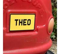 Made Happy Personalized Kids Car Accessories | Custom Back Plate for Ride On Car or Toy Car | Customized Number Plate with Name | Funny Car Accessories | Registration Plates & Stickers for Kids Cars