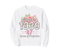 Made In 1939 Floral 87th Birthday Gifts Women 87 Years Old Sweatshirt