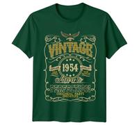 Made in 1954 Mens T-Shirt 71st Birthday Gift Vintage Seventy One Year Old Tee M Bottle Green
