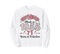 Made In 1955 Floral 71st Birthday Gifts Women 71 Years Old Sweatshirt