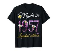 Made in 1957 Tee 69 Year Old Floral 1957 69th Birthday Gift Value Graphic T-Shirt