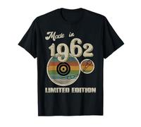 Made In 1962 Limited Edition Retro Vinyl 63rd Birthday T-Shirt