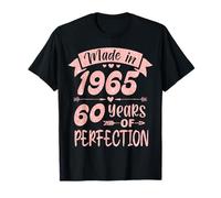 Made in 1965 60 Years Of Perfection Girl Women Birthday T-Shirt