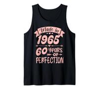 Made in 1965 60 Years Of Perfection Girl Women Birthday Tank Top