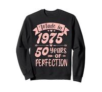 Made in 1975 50 Years Of Perfection Girl Women Birthday Sweatshirt