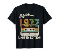 Made In 1977 Limited Edition Vintage Cassette 48th Birthday T-Shirt